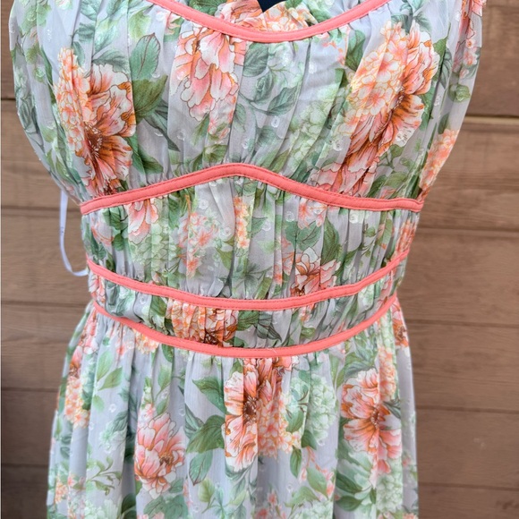 Lulus Dear to You Grey Floral Print Backless Lace-Up Midi Dress - Picture 9 of 10